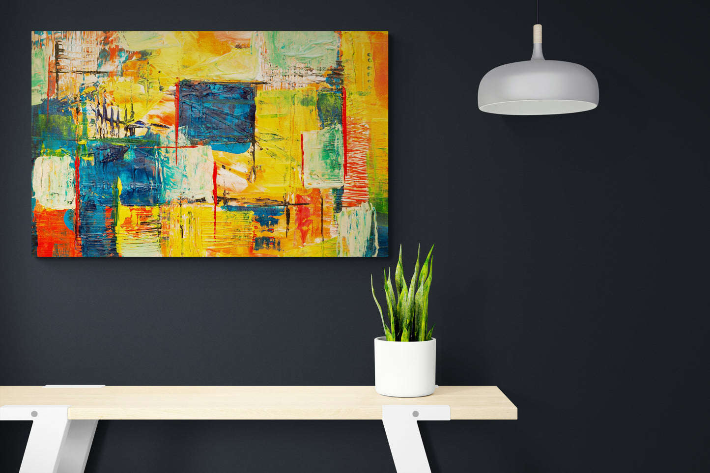 Vibrant Color Symphony - Abstract Poster Wall Art