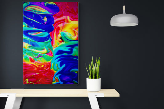 Colors Waves - Abstract Poster Wall Art