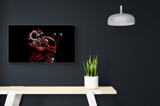 Blood in the Web - Cartoon Poster Wall Art