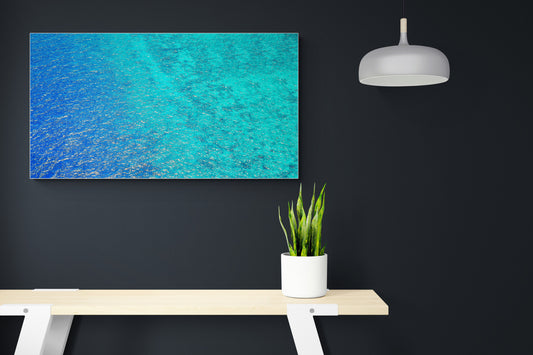 Tranquil Blue White Waves - Water Poster Wall Art