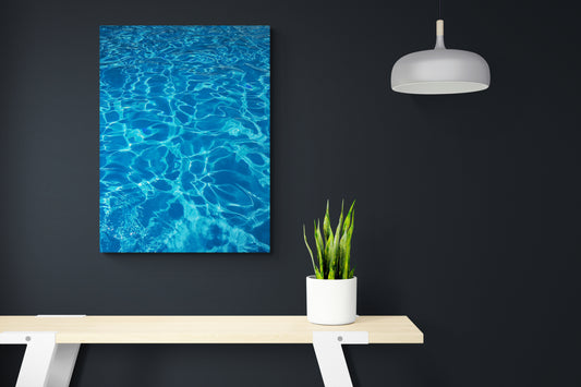 Tranquil Blue Ripples - Water Poster Wall Art